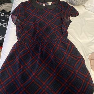 forever 21 collared plaid dress